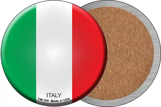 Italy Country Novelty Circle Coaster Set of 4