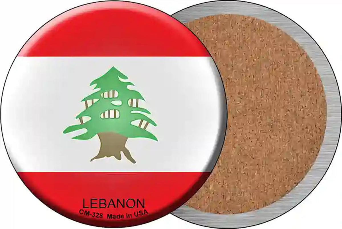 Lebanon Country Novelty Circle Coaster Set of 4