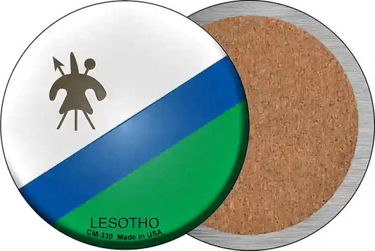 Lesotho Country Novelty Circle Coaster Set of 4