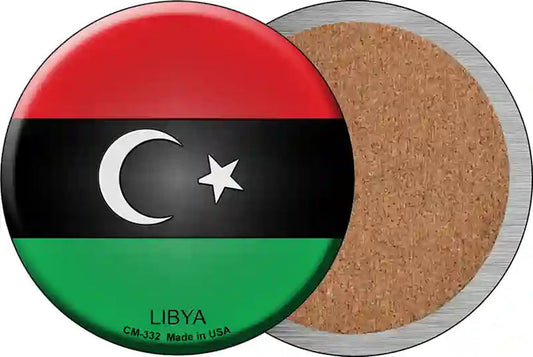 Libya Country Novelty Circle Coaster Set of 4