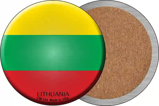 Lithuania Country Novelty Circle Coaster Set of 4