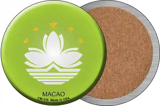 Macao Country Novelty Circle Coaster Set of 4