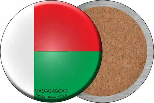 Madagascar Country Novelty Circle Coaster Set of 4