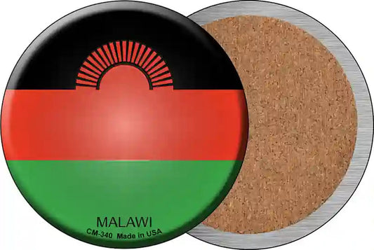 Malawi Country Novelty Circle Coaster Set of 4