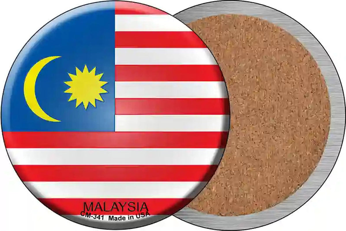 Malaysia Country Novelty Circle Coaster Set of 4