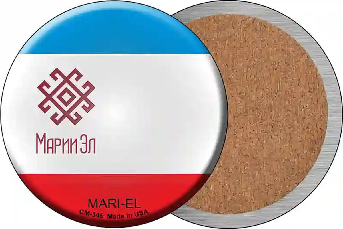 Mari-el Country Novelty Circle Coaster Set of 4