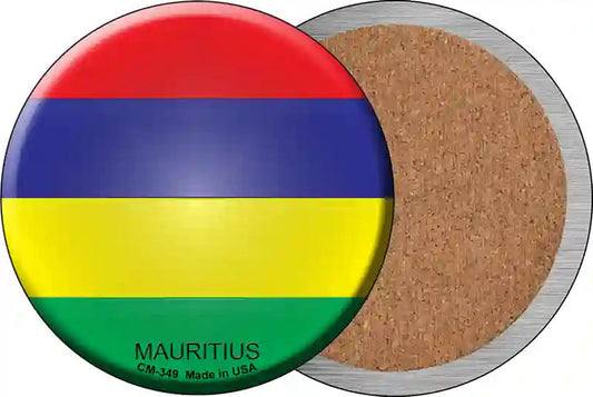 Mauritius Country Novelty Circle Coaster Set of 4