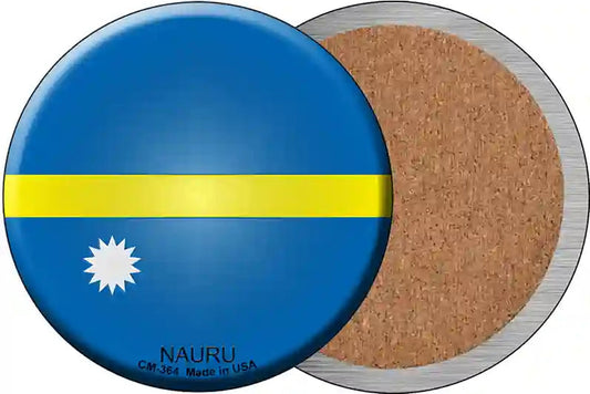 Nauru Country Novelty Circle Coaster Set of 4