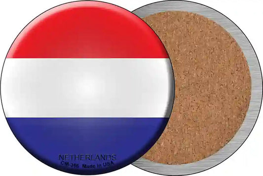 Netherlands Country Novelty Circle Coaster Set of 4