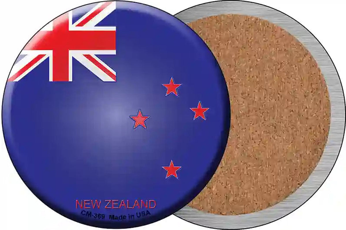 New Zealand Country Novelty Circle Coaster Set of 4