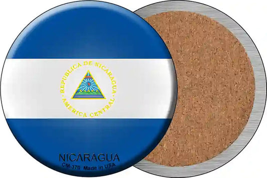 Nicaragua Country Novelty Circle Coaster Set of 4