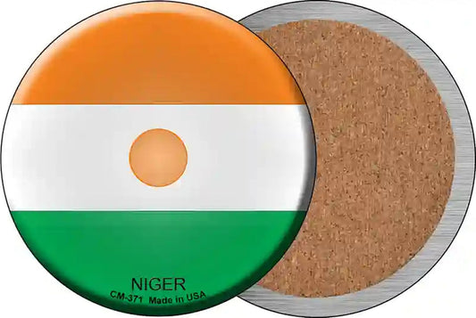 Niger Country Novelty Circle Coaster Set of 4