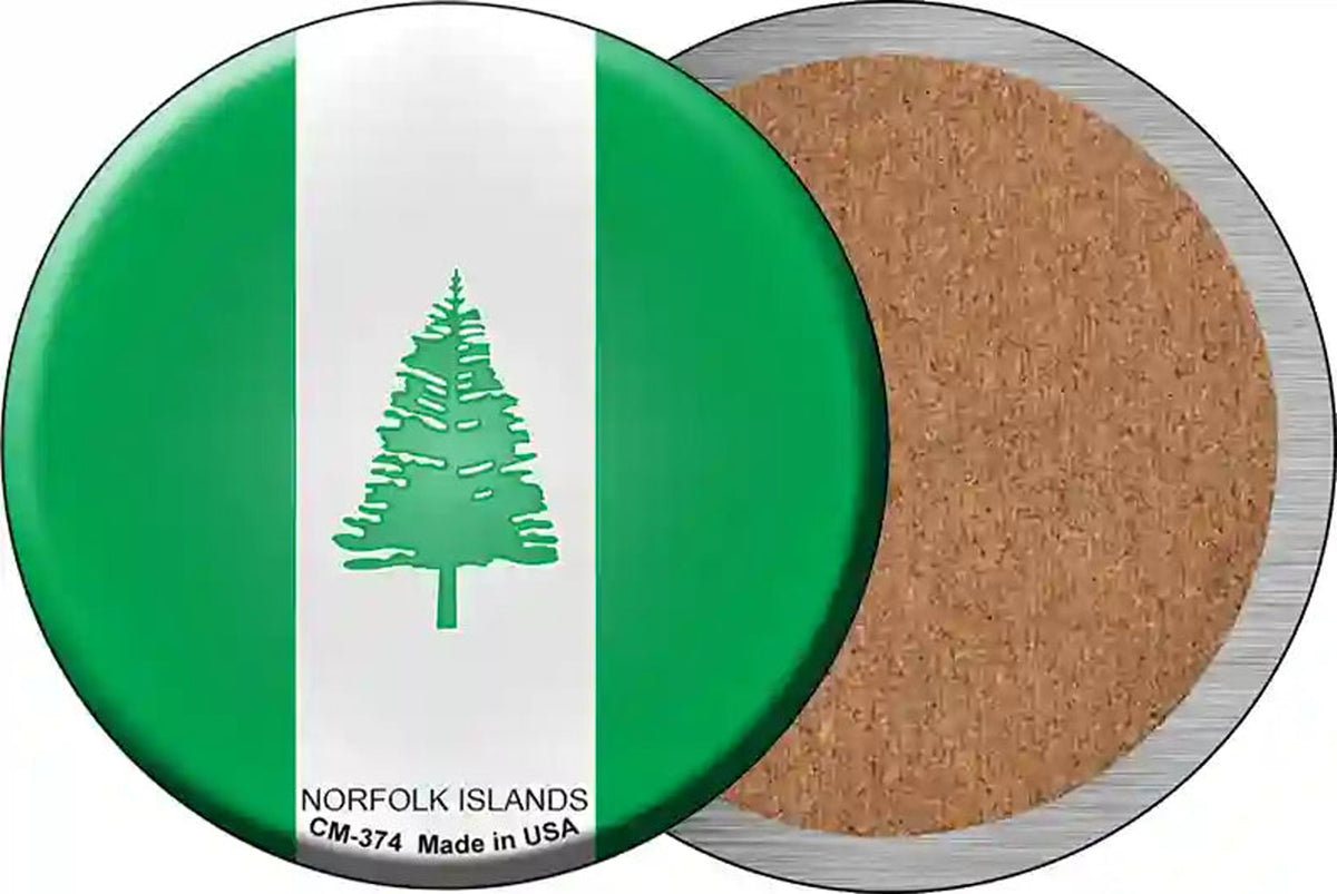 Norfolk Islands Novelty Circle Coaster Set of 4