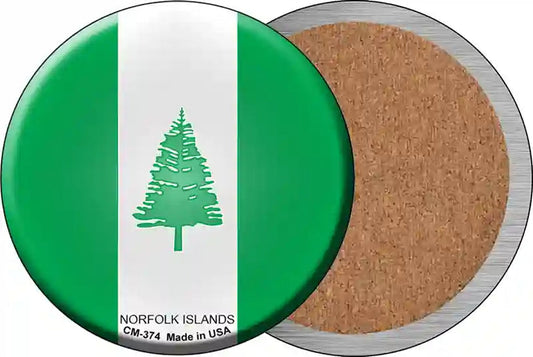 Norfolk Islands Novelty Circle Coaster Set of 4