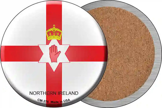 Northern Ireland Country Novelty Circle Coaster Set of 4