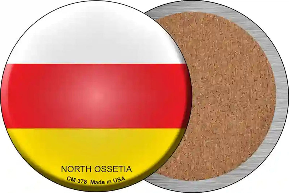 North Ossetia Country Novelty Circle Coaster Set of 4