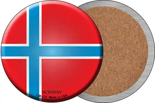 Norway Country Novelty Circle Coaster Set of 4