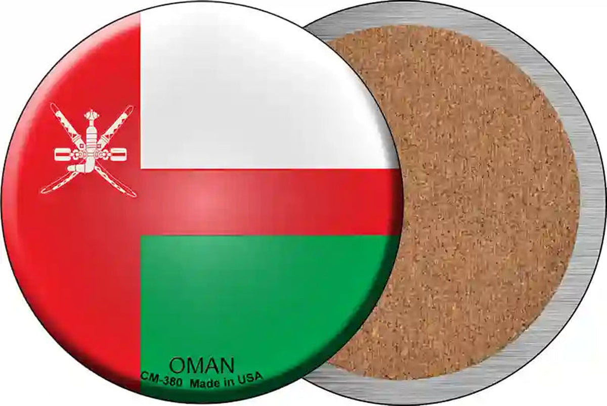 Oman Country Novelty Circle Coaster Set of 4