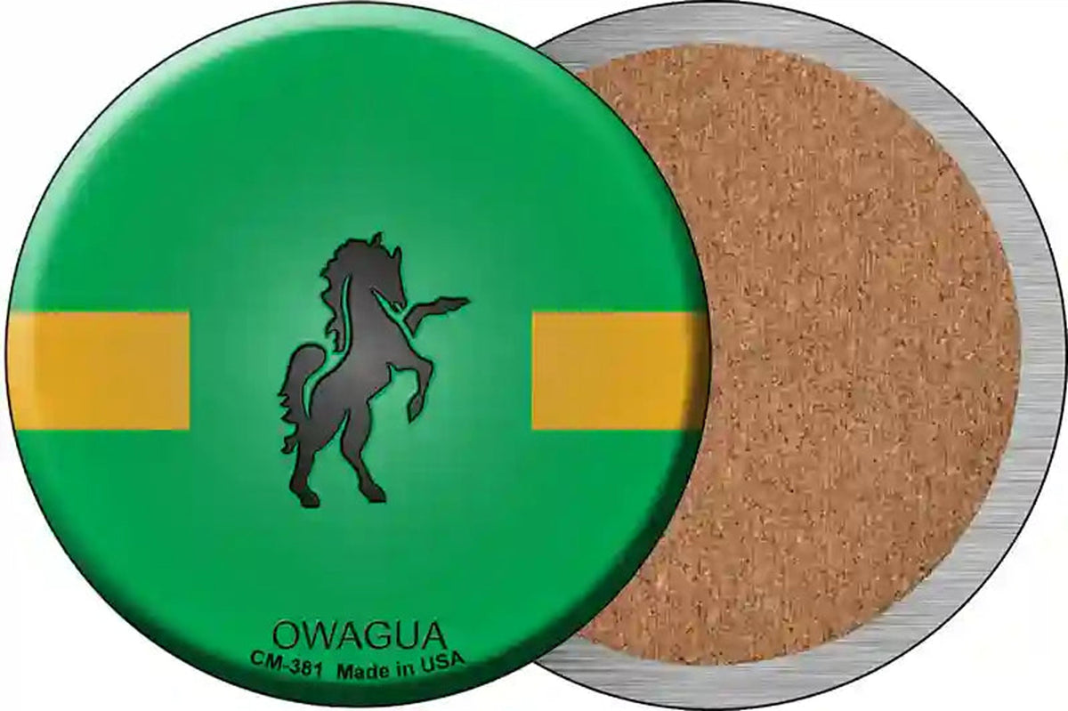 Owagua Country Novelty Circle Coaster Set of 4