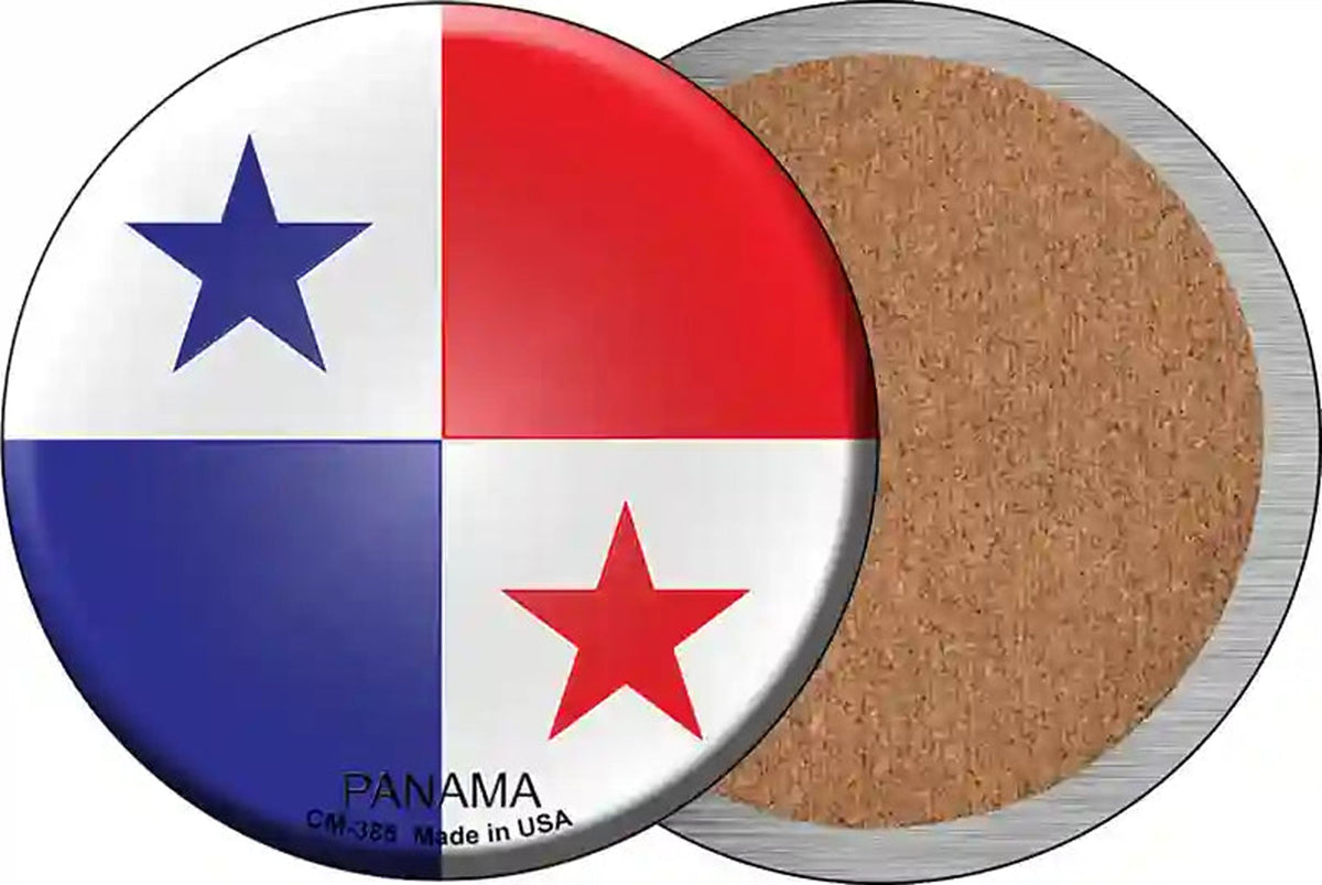 Panama Country Novelty Circle Coaster Set of 4