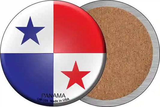 Panama Country Novelty Circle Coaster Set of 4