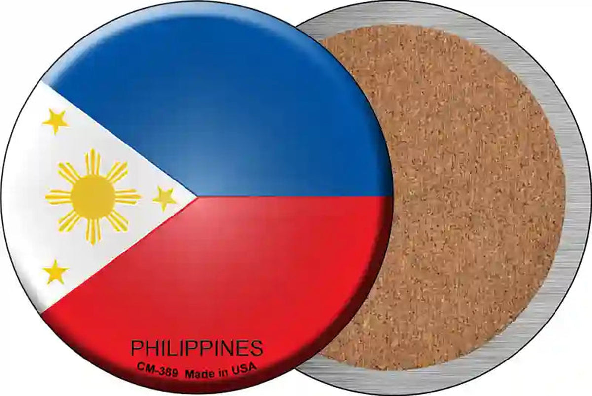 Philippines Country Novelty Circle Coaster Set of 4