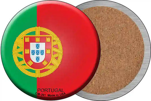 Portugal Country Novelty Circle Coaster Set of 4