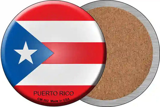 Puerto Rico Country Novelty Circle Coaster Set of 4