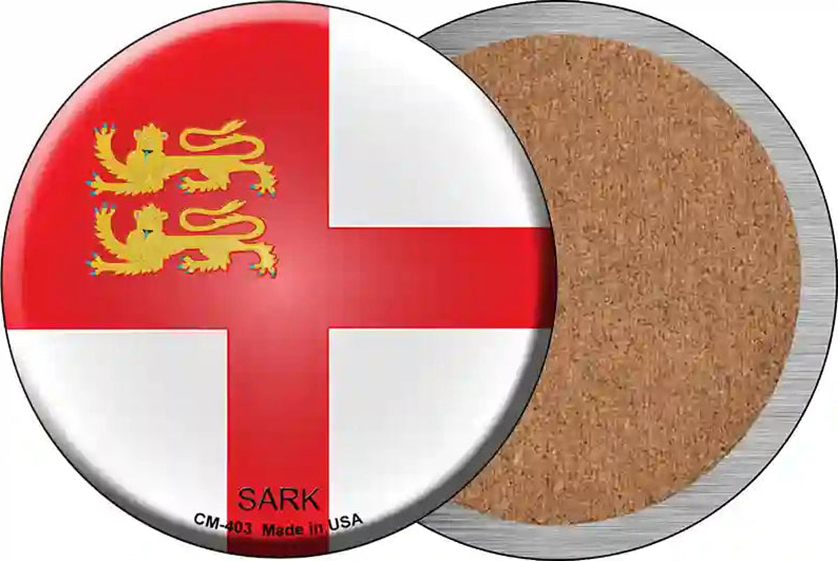 Sark Country Novelty Circle Coaster Set of 4