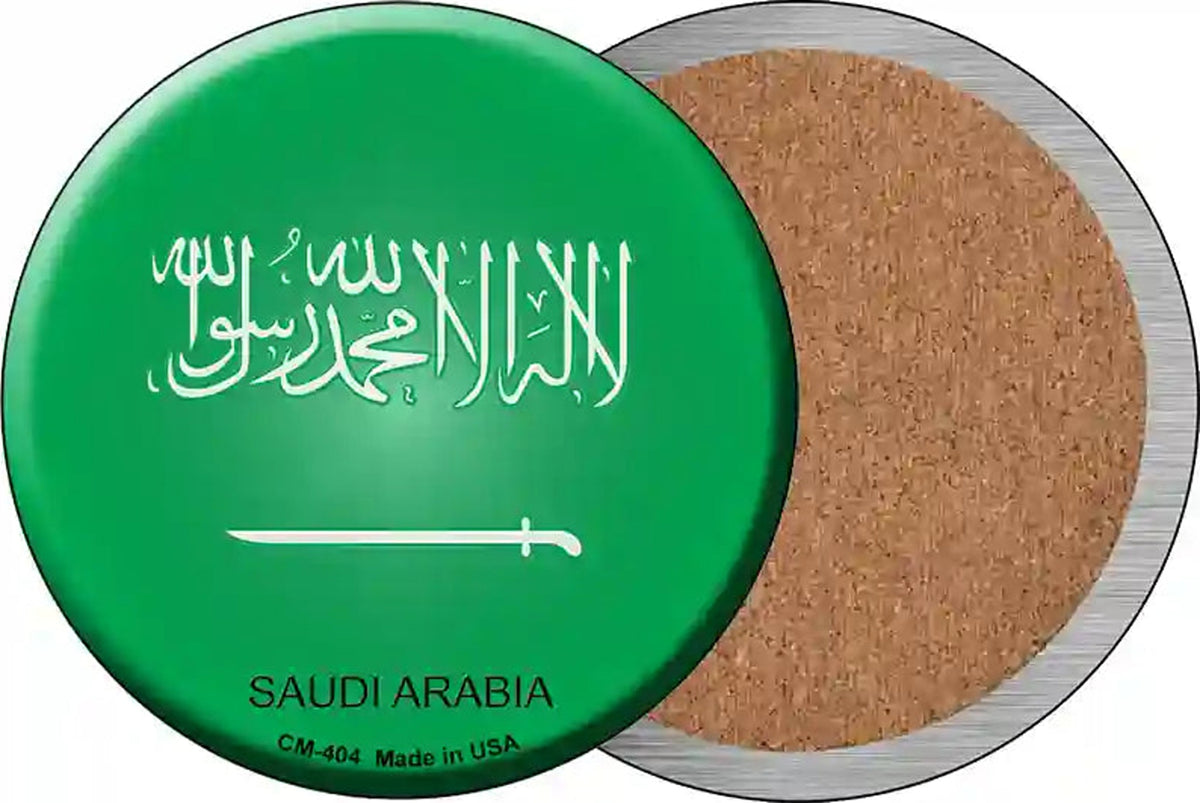 Saudi Arabia Country Novelty Circle Coaster Set of 4