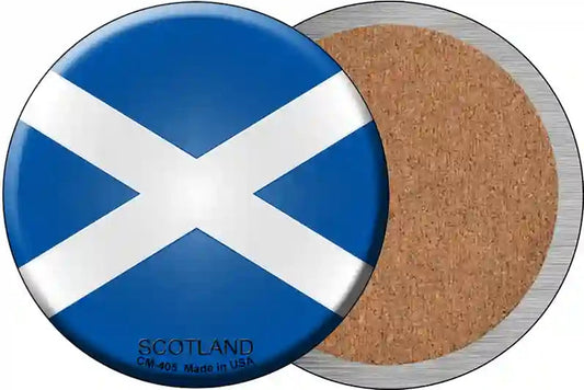 Scotland Country Novelty Circle Coaster Set of 4