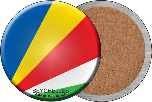 Seychelles Country Novelty Circle Coaster Set of 4