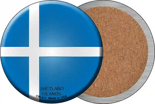 Shetland Islands Country Novelty Circle Coaster Set of 4
