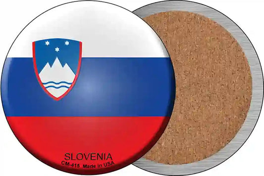Slovenia Country Novelty Circle Coaster Set of 4