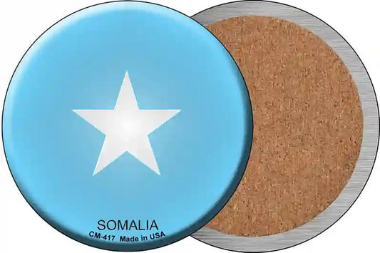Somalia Country Novelty Circle Coaster Set of 4