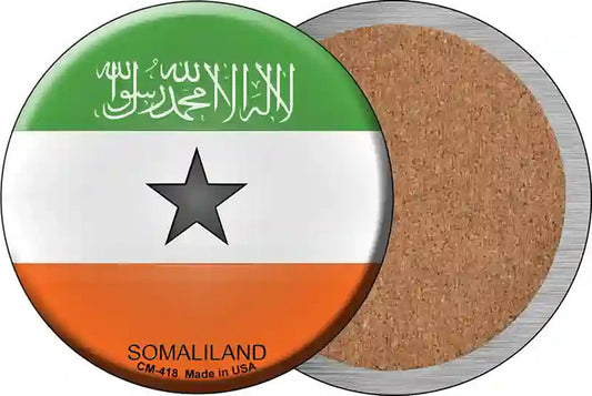 Somaliland Country Novelty Circle Coaster Set of 4