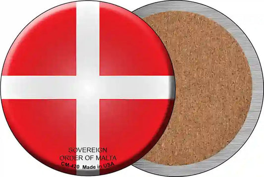 Sovereign Order of Malta Country Novelty Circle Coaster Set of 4