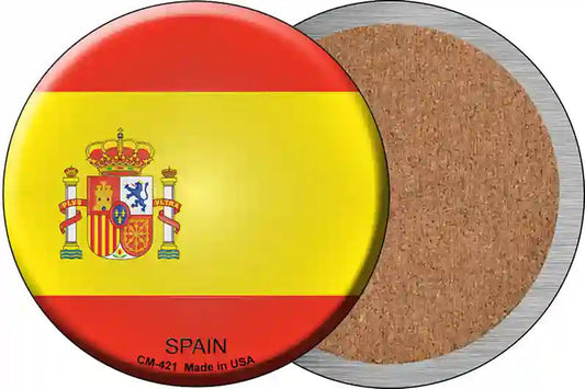 Spain Country Novelty Circle Coaster Set of 4