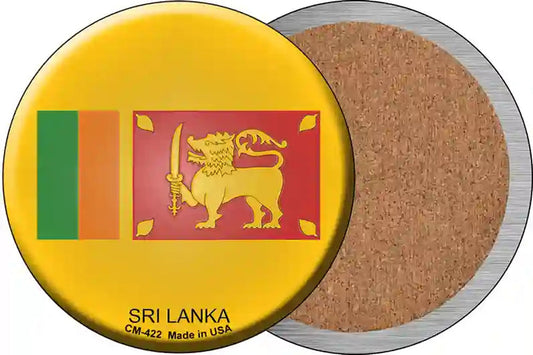 Sri Lanka Novelty Circle Coaster Set of 4