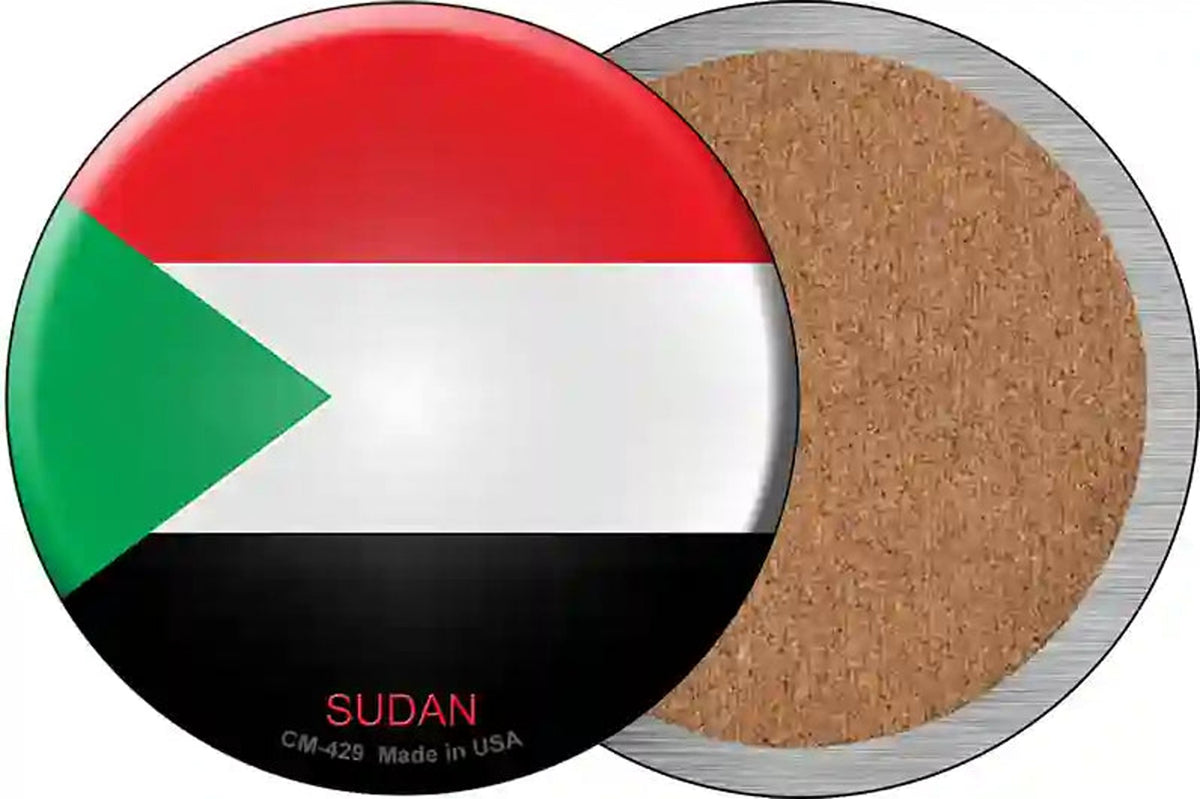 Sudan Country Novelty Circle Coaster Set of 4