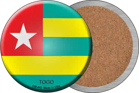 Togo Country Novelty Circle Coaster Set of 4