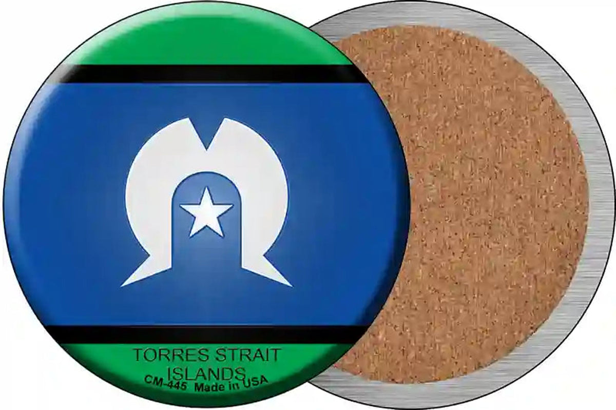 Torres Strait Islands Novelty Circle Coaster Set of 4
