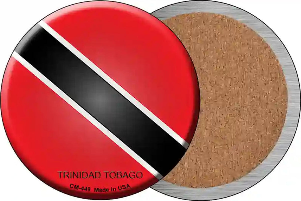 Trinidad Tobago Country Novelty Circle Coaster Set of 4