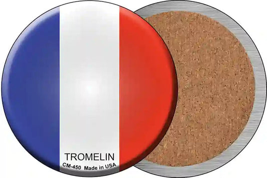 Tromelin Country Novelty Circle Coaster Set of 4