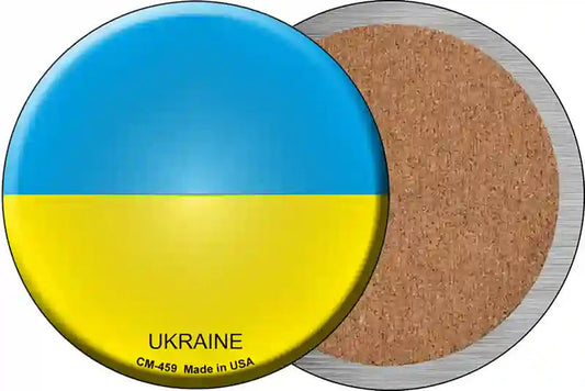 Ukraine Country Novelty Circle Coaster Set of 4