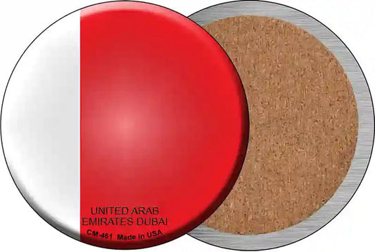 UN Arab Emirates Dubai Novelty Circle Coaster Set of 4