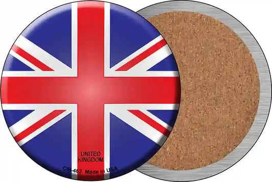 United Kingdom Country Novelty Circle Coaster Set of 4