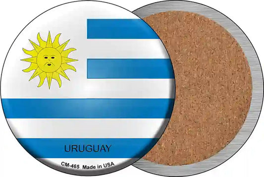Uruguay Country Novelty Circle Coaster Set of 4