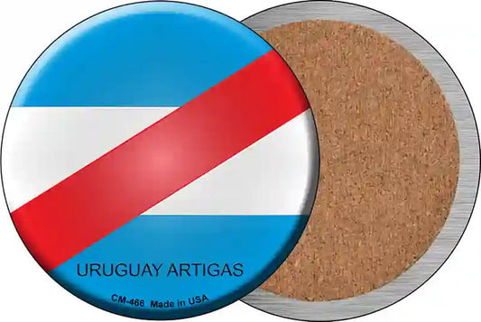 Uruguay Artigas Country Novelty Circle Coaster Set of 4
