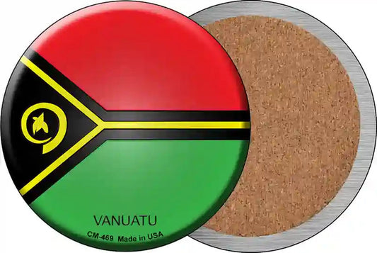 Vanuatu Country Novelty Circle Coaster Set of 4